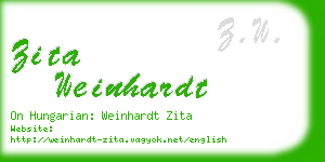 zita weinhardt business card